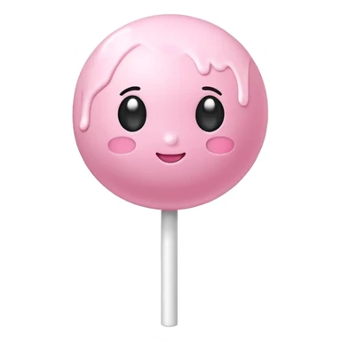 Baby pink cake pop sticker