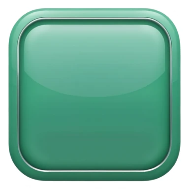 Blank Jade style rounded square button sticker