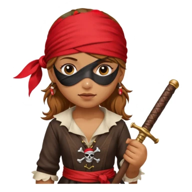 Girl pirate sticker