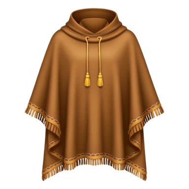 A brown poncho sticker