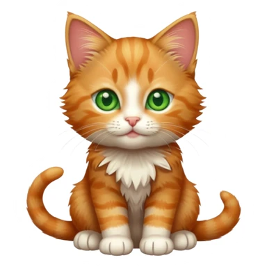 Ginger tabby kitten sticker