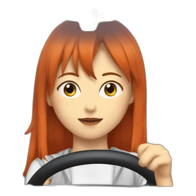 Asuka in car sticker
