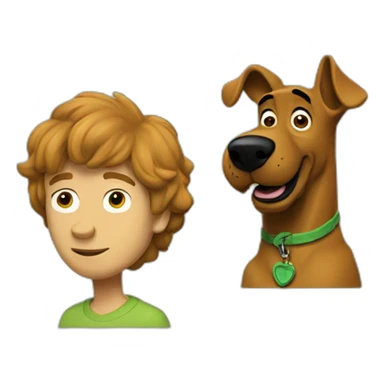 Scooby-doo and Shaggy sticker