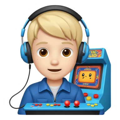 Retro Arcade Kid sticker