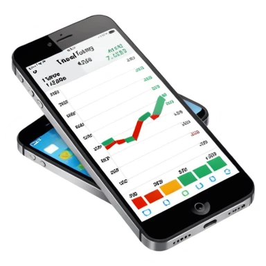 Iphone trading charts detail sticker