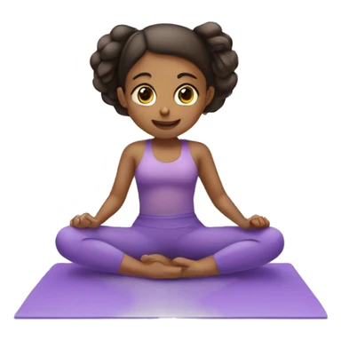 Cute Girl doing pilates sticker