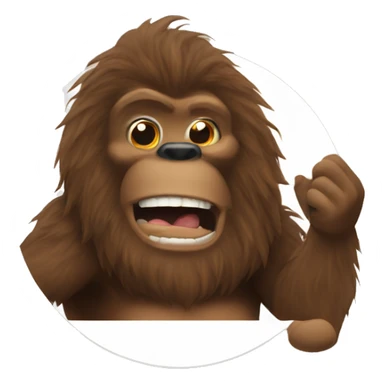 Bigfoot saying good morning  sticker