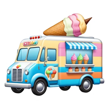 Ice cream truck sticker