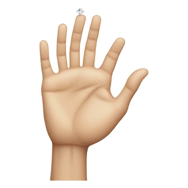 Hand with fingers making a diamond  sticker