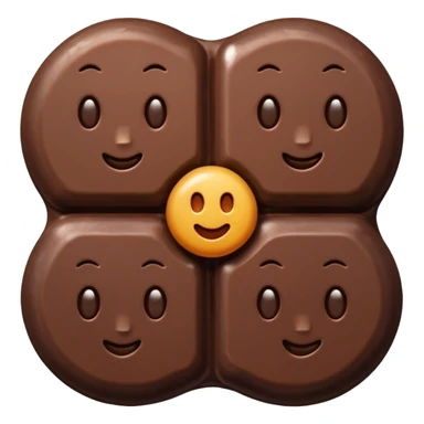 un réseau avec du chocolat  sticker