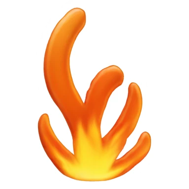 Flame shape of chicken wing  sticker