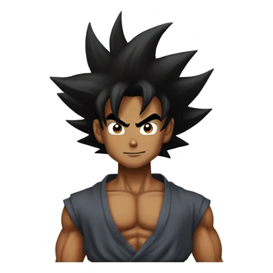 black goku from dragon ball sticker