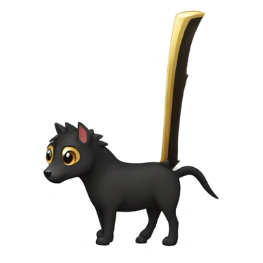 Animal zorro con cuernos sticker