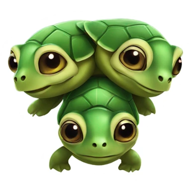 Two headed turtle sticker