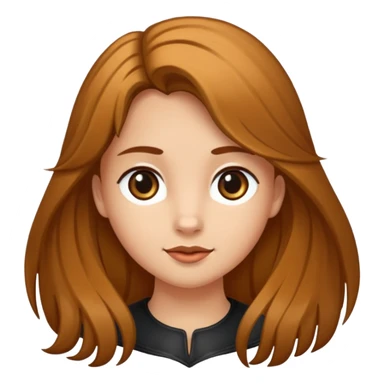 Ein braunhaariges Mädchen mit langen glatten Haaren und sitzend auf einem Braunen Pferd mit schwarzer Mähne ohne Abbzeichen sticker