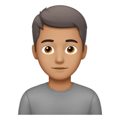 casual boy in grey shirt sticker