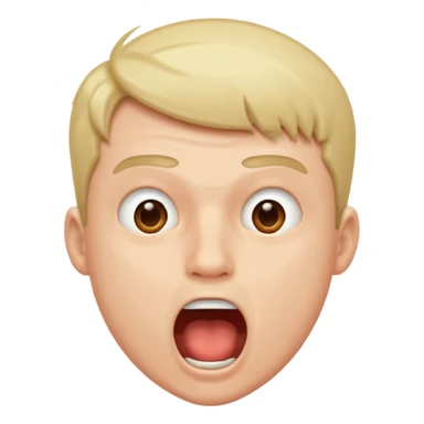 guy breathing with mouth sticker