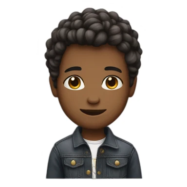 Boy with spacks stylish  sticker