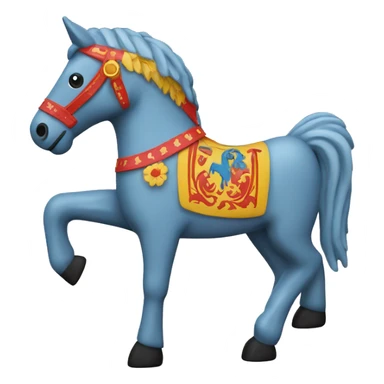 Swedish Dala horse sticker