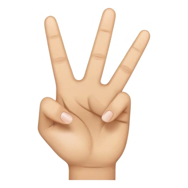 hand peace sign sticker