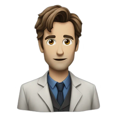devid tennant in doctor who sticker