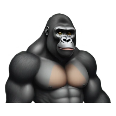 Buff Gorilla loving Kim Kardashian sticker