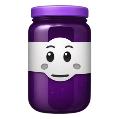 purple jam jar sticker