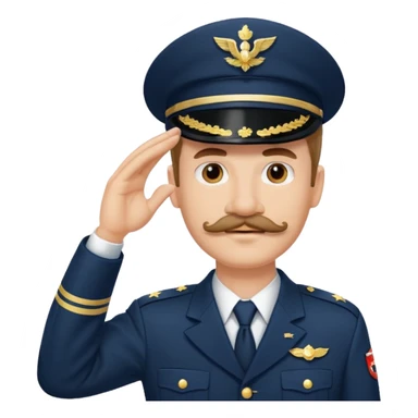 A MAN WITH MUSTACHE HEIL sticker