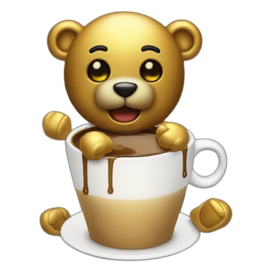 Golden-freddy-boi-un-caffee sticker