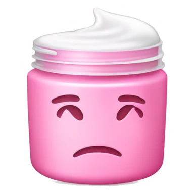 pink moisturizer sticker