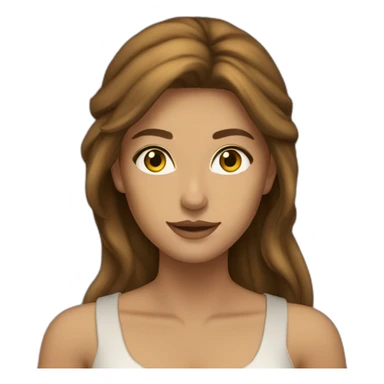 beautiful woman long brown hair golden eyes tan skin pirate sticker