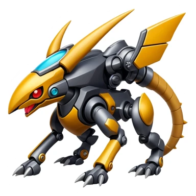 cyber-Protogen-Fakémon-Pokémon-Vernid-creature sticker