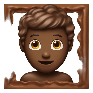 A piece of chocolate  sticker