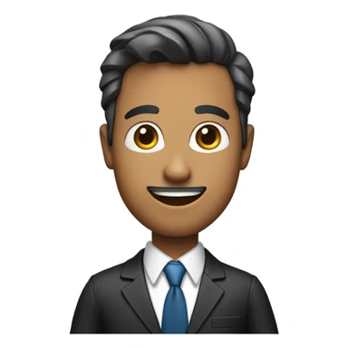 Business man with briefcase sticker