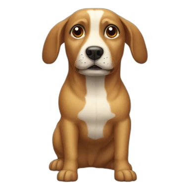 potato shaped dog sticker