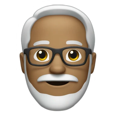 men with grey hair and grey beard and dark glasses sticker