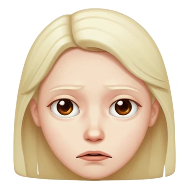 A maybe face with guilt  sticker