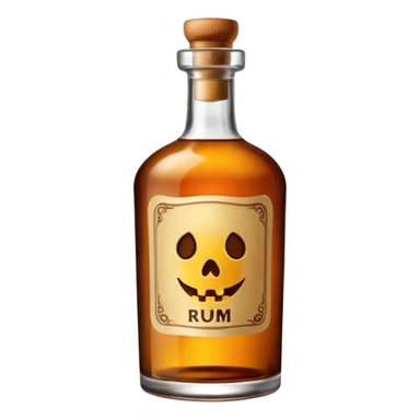 rum bottle sticker