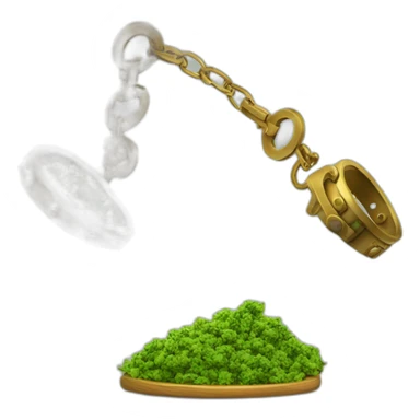 court legalize cannabis medicine on one side and handcuffs on the other side to weigh sticker