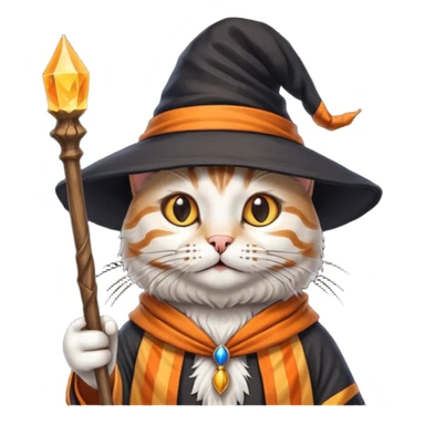 Cat Wizard sticker