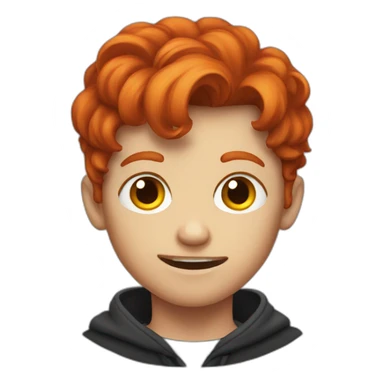 Evil redheaded boy sticker