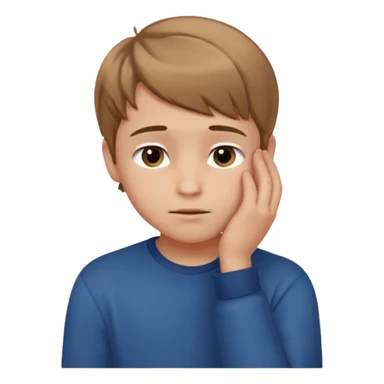 Create a shyness imoji Boys imoji Boys imoji hand in face hand in full face create a shame boys imoji  sticker
