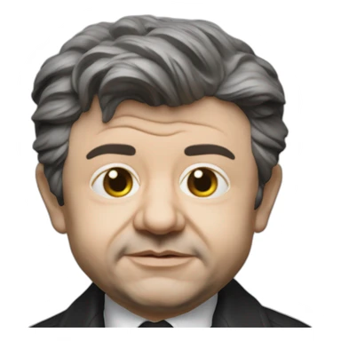 Jean-Luc Mélenchon a fake baby made in wax sticker