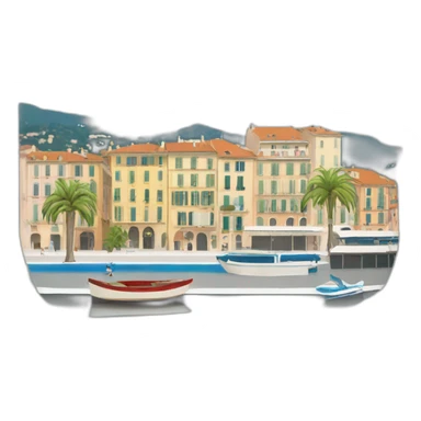the city of Nice in France sticker