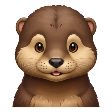 a flirty male otter smirking sticker