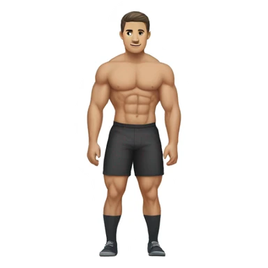 Men , body , body build, muscles , color white , socks long sticker