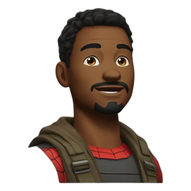 prowler Hobart Brown from Spider-Man game sticker