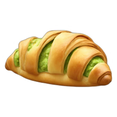 pistachio croissant  sticker