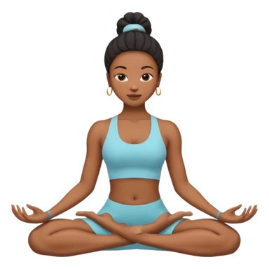 Yoga Practitioner black woman  sticker