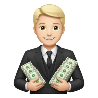 RICH MAN WITH INFINETE MONEY sticker